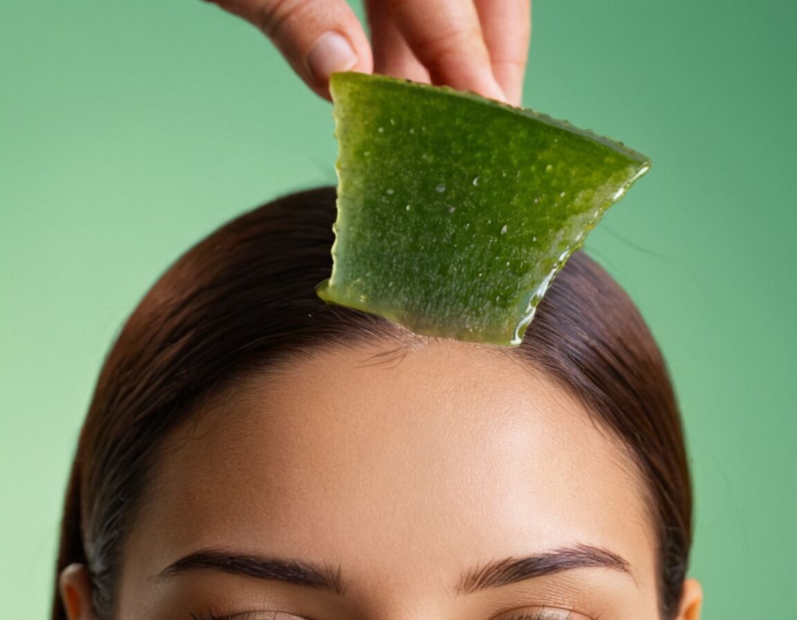 Aloe Vera Gel auf die Haut auftragen - Juckende Kopfhaut Hausmittel: Effektive Tipps zur Linderung und Pflege