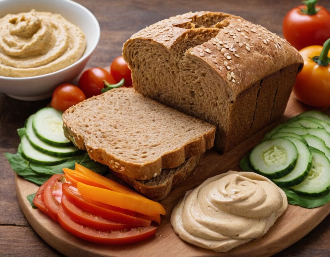 Vollkornbrot mit nahrhaften Belägen belegen - Schnelle gesunde Rezepte für eine ausgewogene Ernährung im Alltag