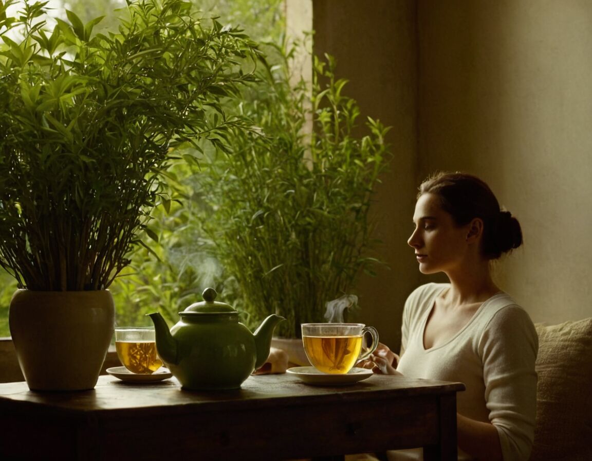 Grüner Tee unterstützt hormonelles Gleichgewicht - Östrogen senken pflanzlich: Effektive Kräuter und Nahrungsmittel für ein hormonelles Gleichgewicht