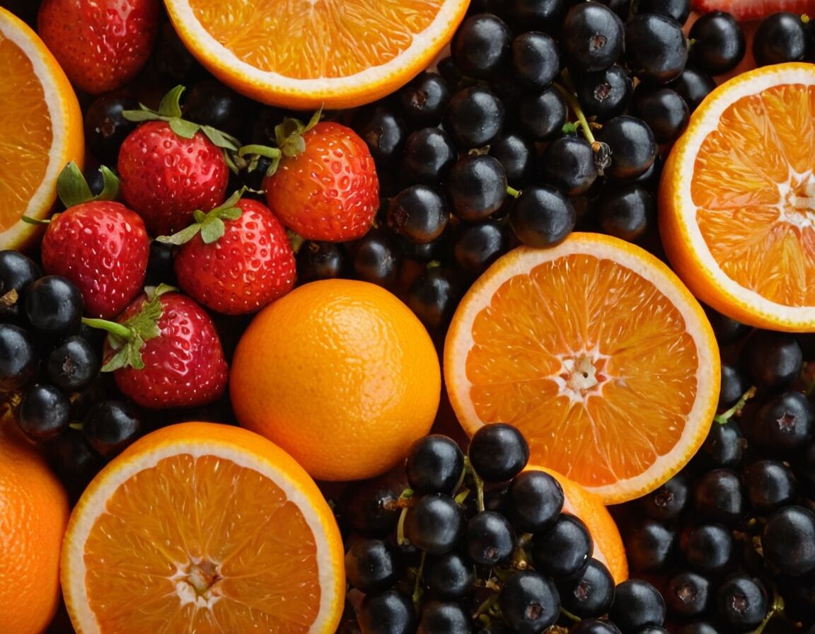 Schwarze Johannisbeeren enthalten rund 180 mg Vitamin C - Vitamin C Tabelle: Die wichtigsten Lebensmittel und ihre Gehalte im Überblick