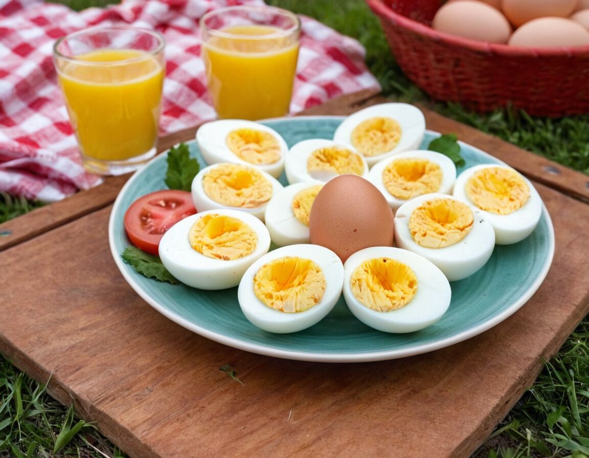 Hart gekochte Eier als proteinreicher Snack - Gesunde Snacks für unterwegs: Leckere Ideen für die Reise