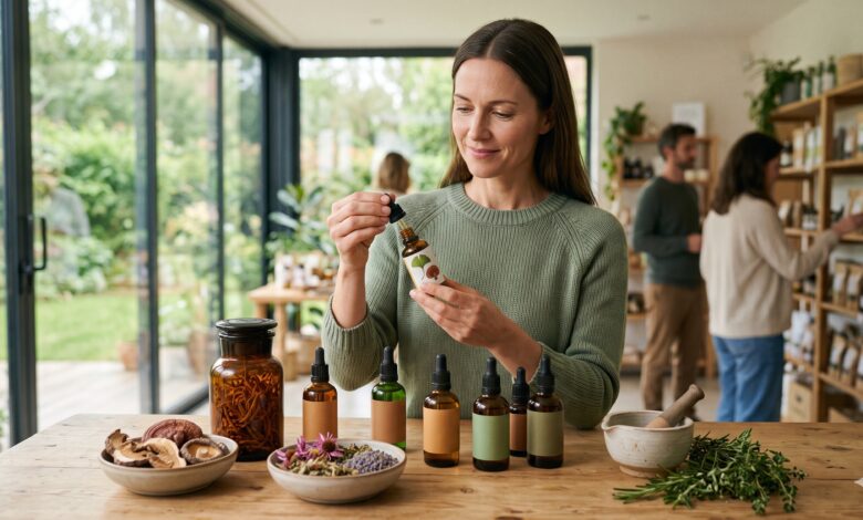 Pflanzenextrakte und Vitalpilze